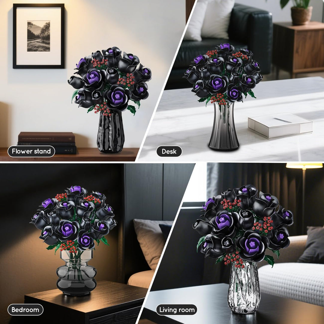 HOGOKIDS Juego de construcción de ramo de flores 15 rosas
