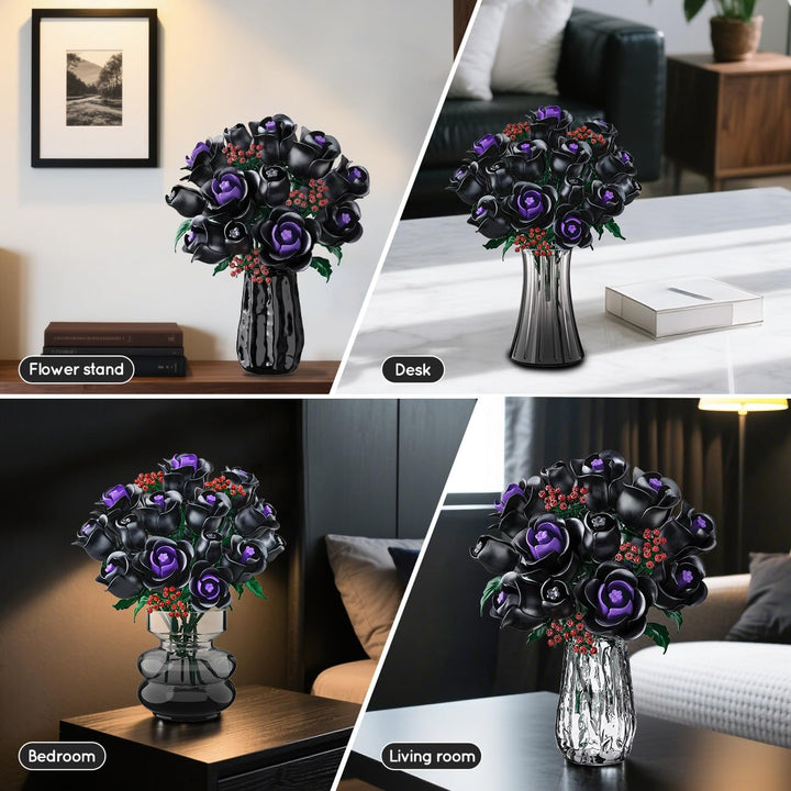HOGOKIDS Juego de construcción de ramo de flores 15 rosas