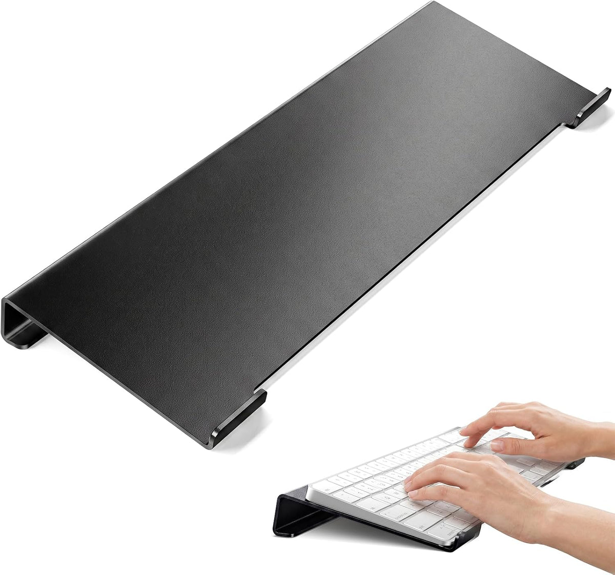 Vaydeer Soporte de teclado de metal para escritorio, elevador de teclado