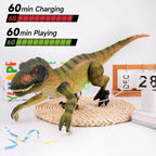 NEXBOX Juguetes de dinosaurio a control remoto para niños de 3 a 5 a 7 años, ideas de regalos de cumpleaños para niños, dinosaurio T-Rex grande a control remoto con control táctil, rugido realista