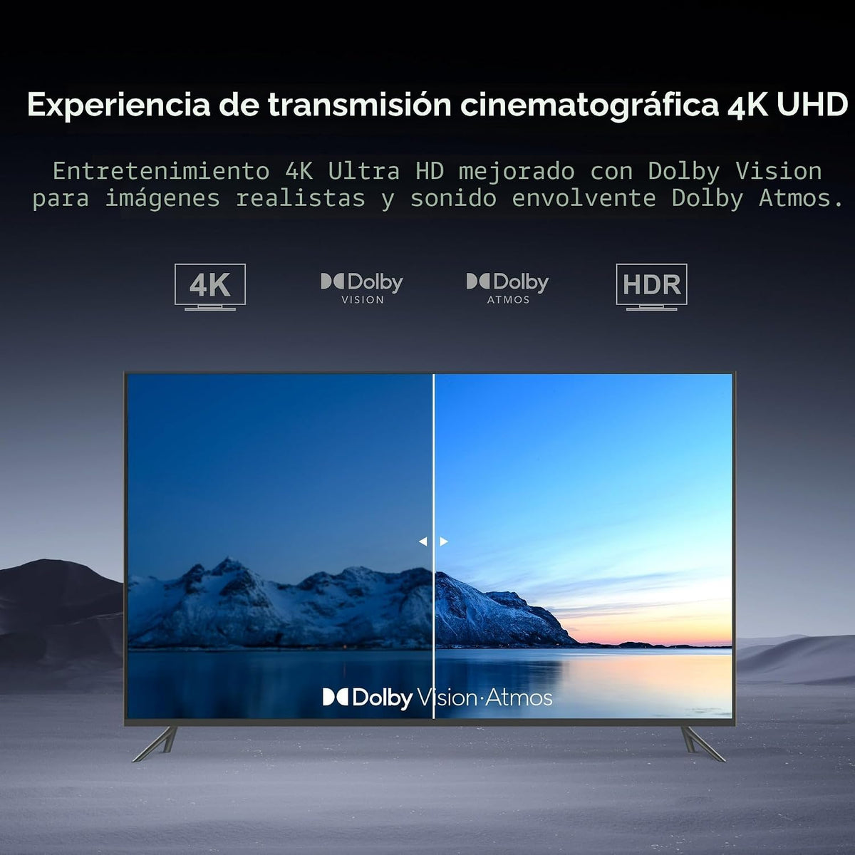 onn - Dispositivo de transmisión 4k Plus, dispositivo de transmisión ultrarrápida de Google TV, almacenamiento de 16 GB, RAM de 2 GB, remito con control de voz, solo EE. UU