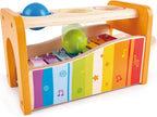 Banco para tocar música con xilófono de Hape, talla única , Amarillo