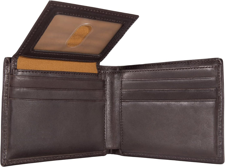 Carhartt Carteras duraderas de cuero marrón aceitado para hombre, d...