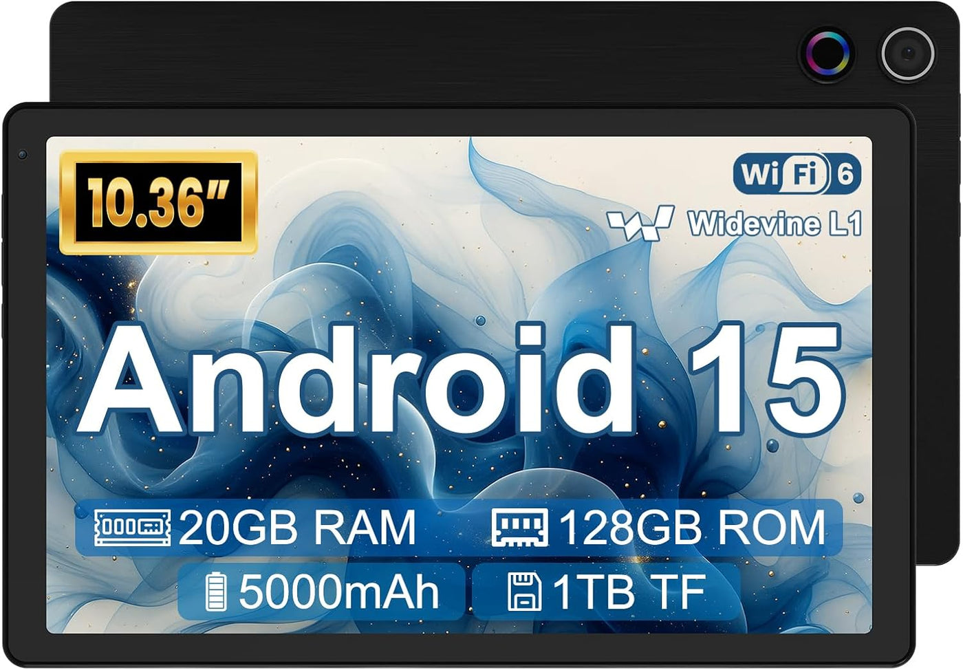Gleeso Tableta, tableta Android 15, tableta de 10 pulgadas con 20 G...