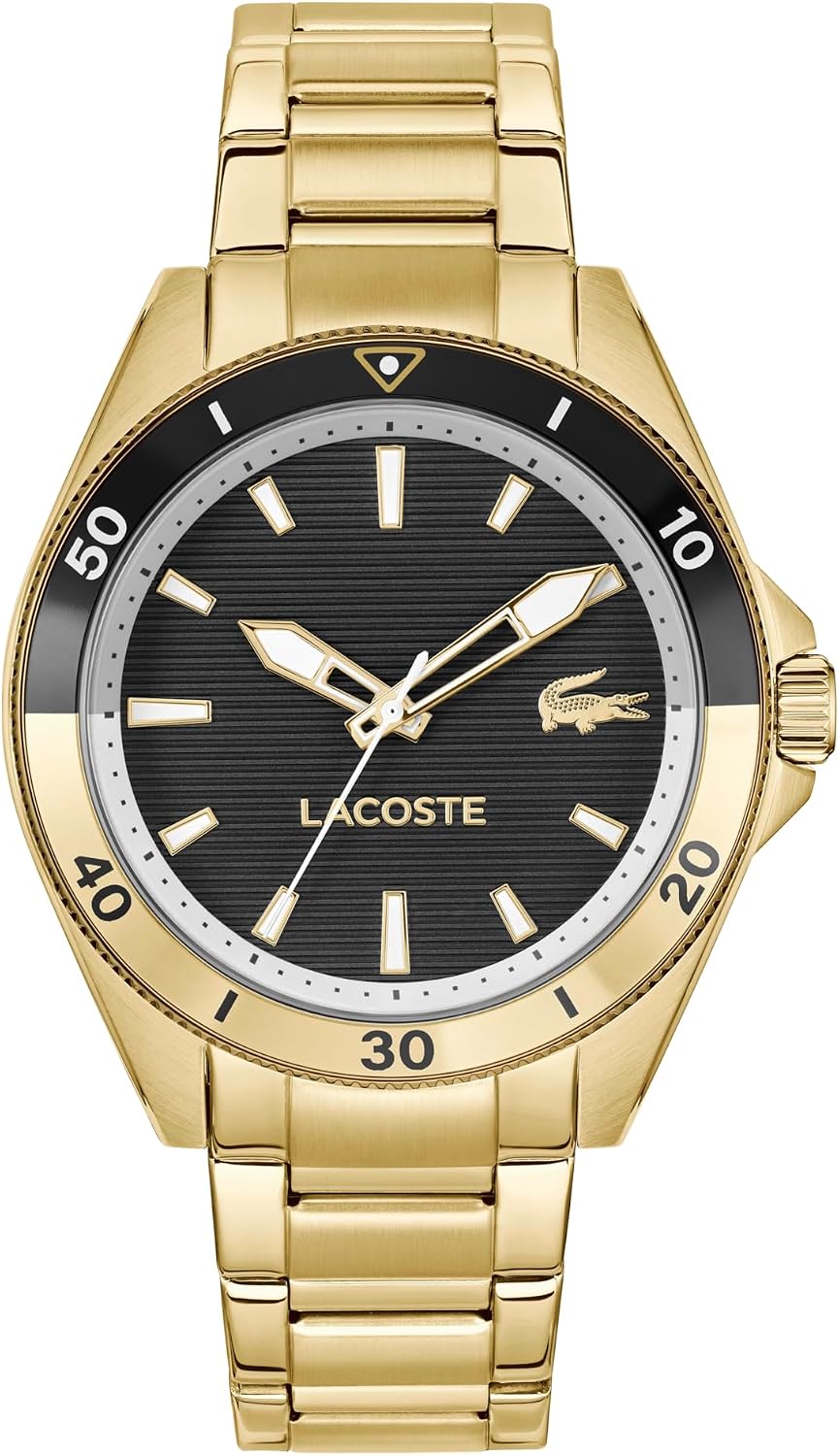 Reloj de cuarzo Lacoste Mainsail para hombre - 3 agujas - Diseño deportivo y versátil - Regalo para él - 42 mm