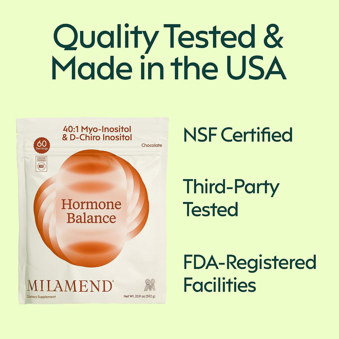 milamend Equilibrio Hormonal para Mujeres 40:1 Myo-Inositol D-Chiro...