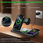 Estación de carga inalámbrica plegable del teléfono dual para el uso de Apple, de la pareja y de la familia