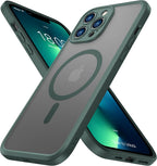 ImpactStrong Protector Magnético Diseñado para Funda iPhone 13 Pro Max [Protección de Cámara] [Probado contra Caídas de Grado Militar] [Compatible con MagSafe] Funda de Teléfono Delgada Translúcida