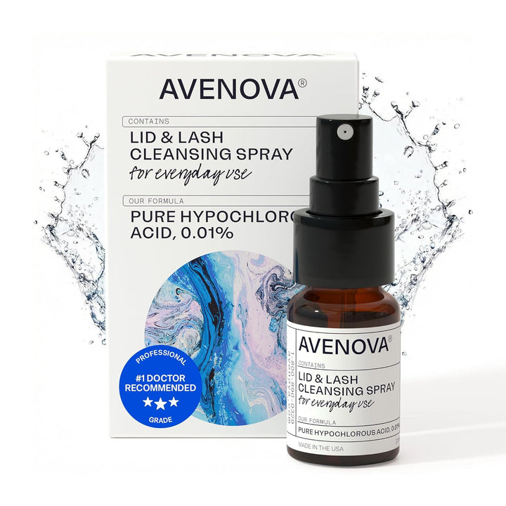 Avenova Spray Limpiador de Párpados y Pestañas - Botella de 0.68 fl...