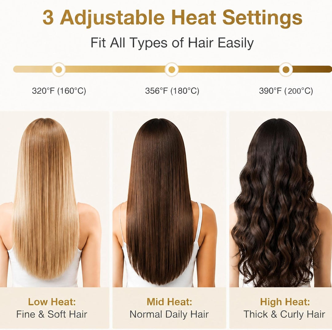 Cordless Hair Straightener Brush with Mist for Travel, Fast Heating...