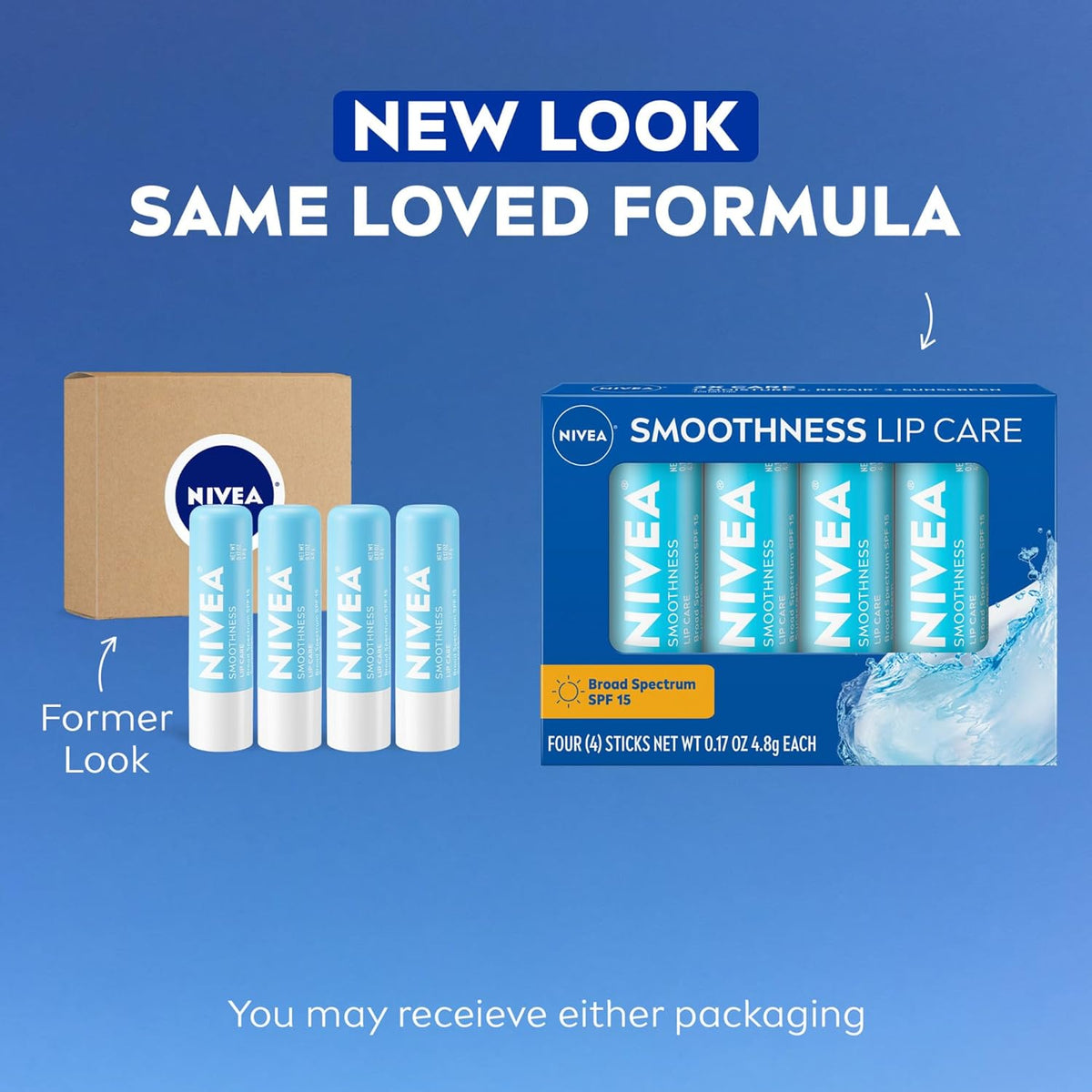 NIVEA Cuidado Labial de Suavidad, Bálsamo Labial con Protector Sola...