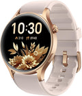 Aeac - Reloj inteligente para mujer, monitor de actividad de pantalla ultra transparente AMOLED con monitor de frecuencia cardíaca, sueño/SpO2, reloj inteligente para iPhone/Samsung/Android