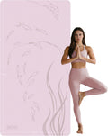 Esterilla de yoga extra ancha 76"x40"x10mm TPE antideslizante