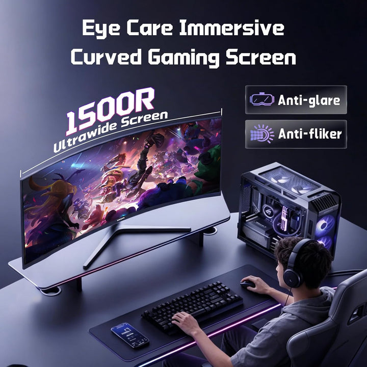 Hikers Monitor curvo UWQHD de 34 pulgadas para juegos de 240 Hz, mo...