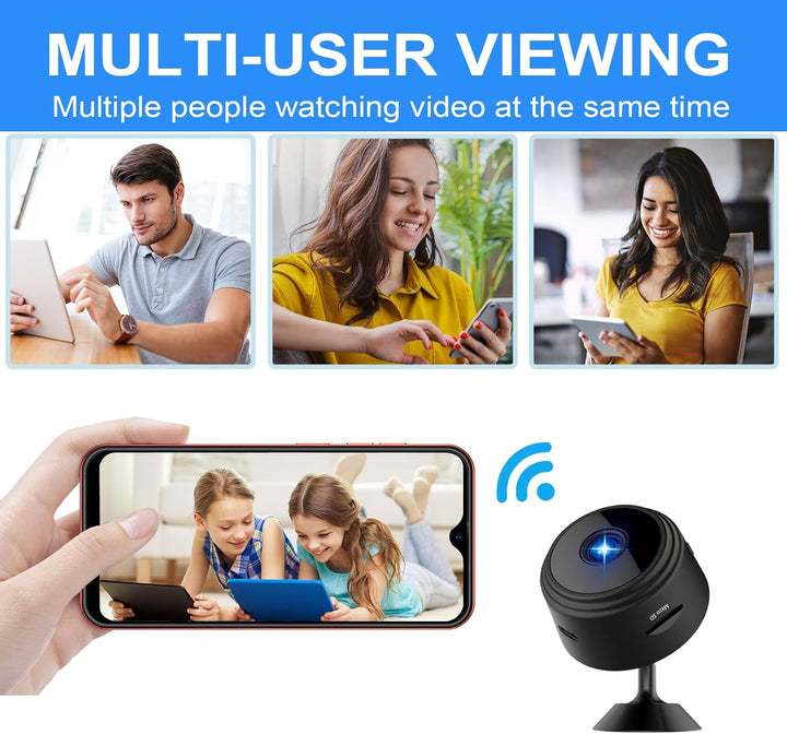 ZMDCAM Cámara Oculta Inalámbrica Mini Cámara WiFi 1080P HD