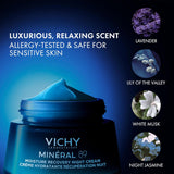 Vichy Mineral 89 Fragrance Free Cream, Moisture Boosting Cream with...