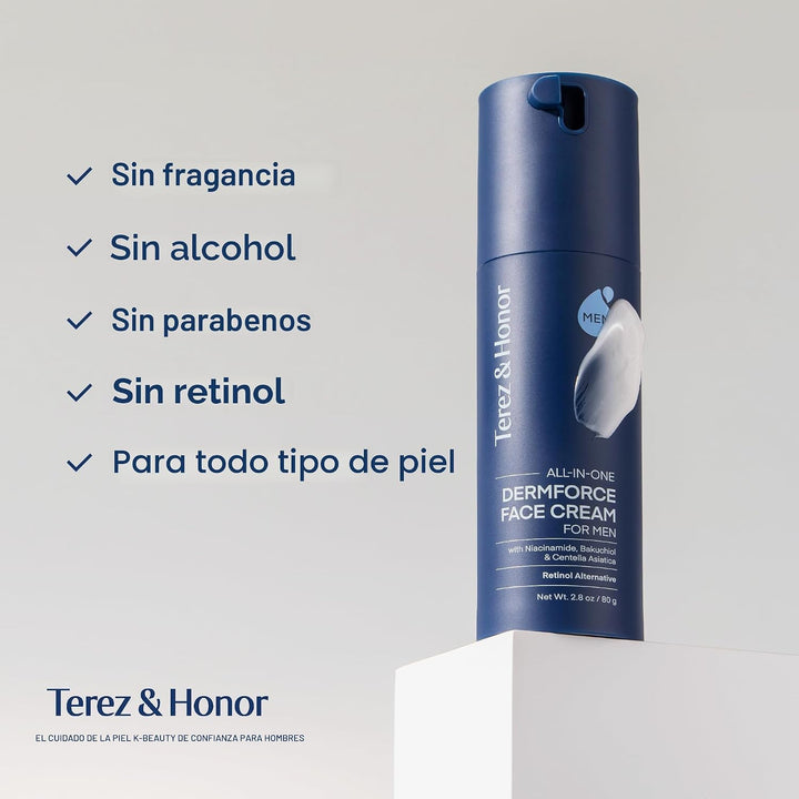 TEREZ &amp; HONOR Crema facial 6 en 1 para hombres: Crema hidratant...