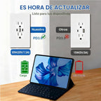 Enchufe de pared USB PD3.0 de 30W, receptáculo resistente a manipulaciones de 15 amperios con 2 puertos USB tipo C y 1 puerto USB tipo A, cargador USB para iPhone/iPad/Samsung/LG/MacBook