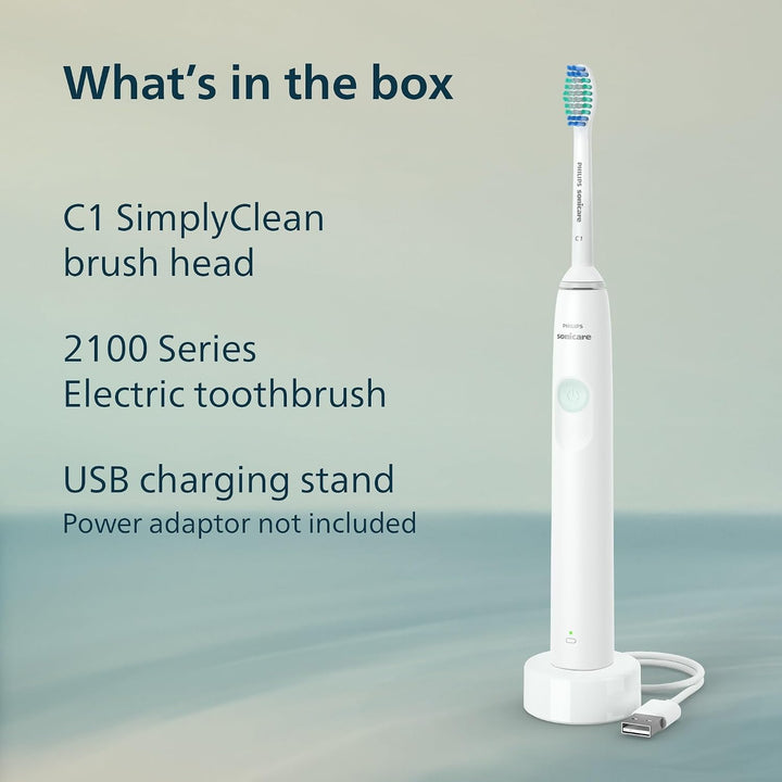 PHILIPS Sonicare 2100 - Cepillo de dientes eléctrico recargable, 1...
