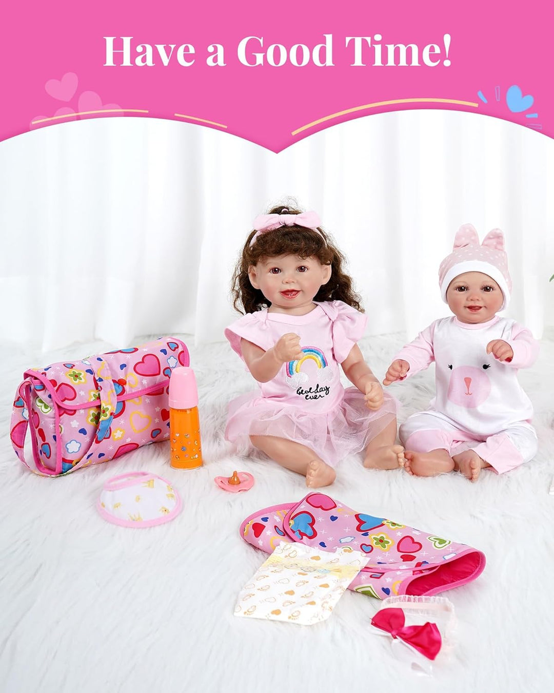 BABESIDE 11 piezas de ropa y juego Reborn para muñeca bebé de 17-22...