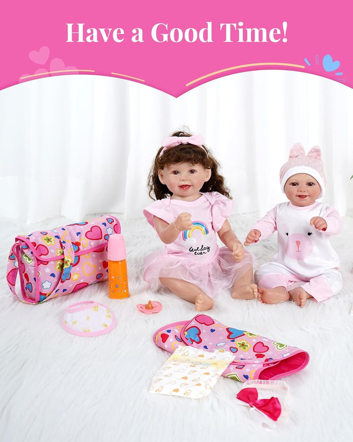 BABESIDE 11 piezas de ropa y juego Reborn para muñeca bebé de 17-22...