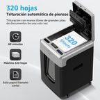 BONSEN P-5 de alta seguridad trituradora de papel de micro corte Auto Feed 320 hojas