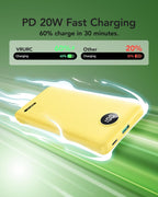 VRURC Cargador Portátil con Enchufe de Pared, 10000mAh Cargador Por...