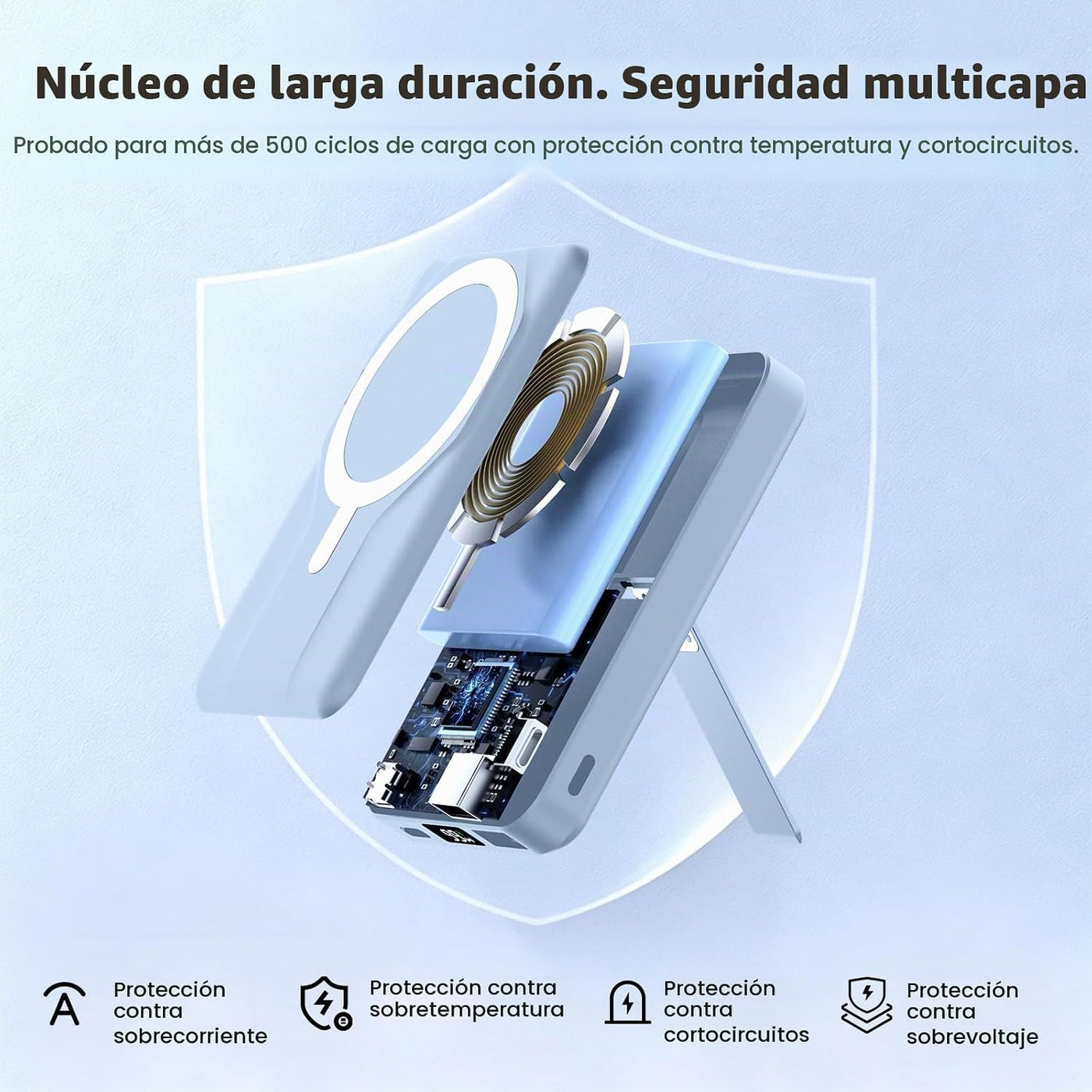 Azmuth Cargador de batería magnético, 10000 mAh para MagSafe, carga...