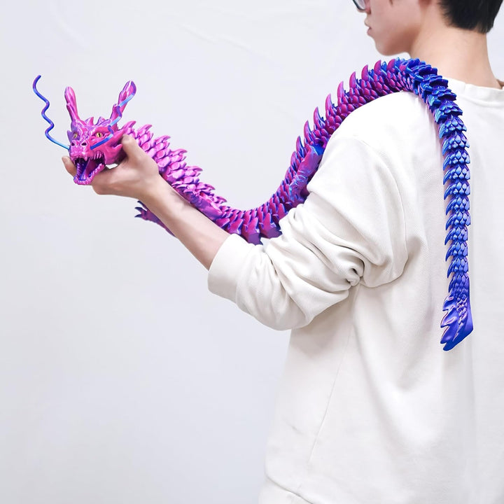 Modelos de dragón impresos en 3D súper grandes de 47.3 pulgadas, fi...