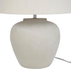 Lámpara Nourison Home - Lámpara de mesa de cerámica neutra de 20 pulgadas (beige claro) con pantalla de tela, lámpara de mesita de noche para dormitorio, sala de estar, entrada
