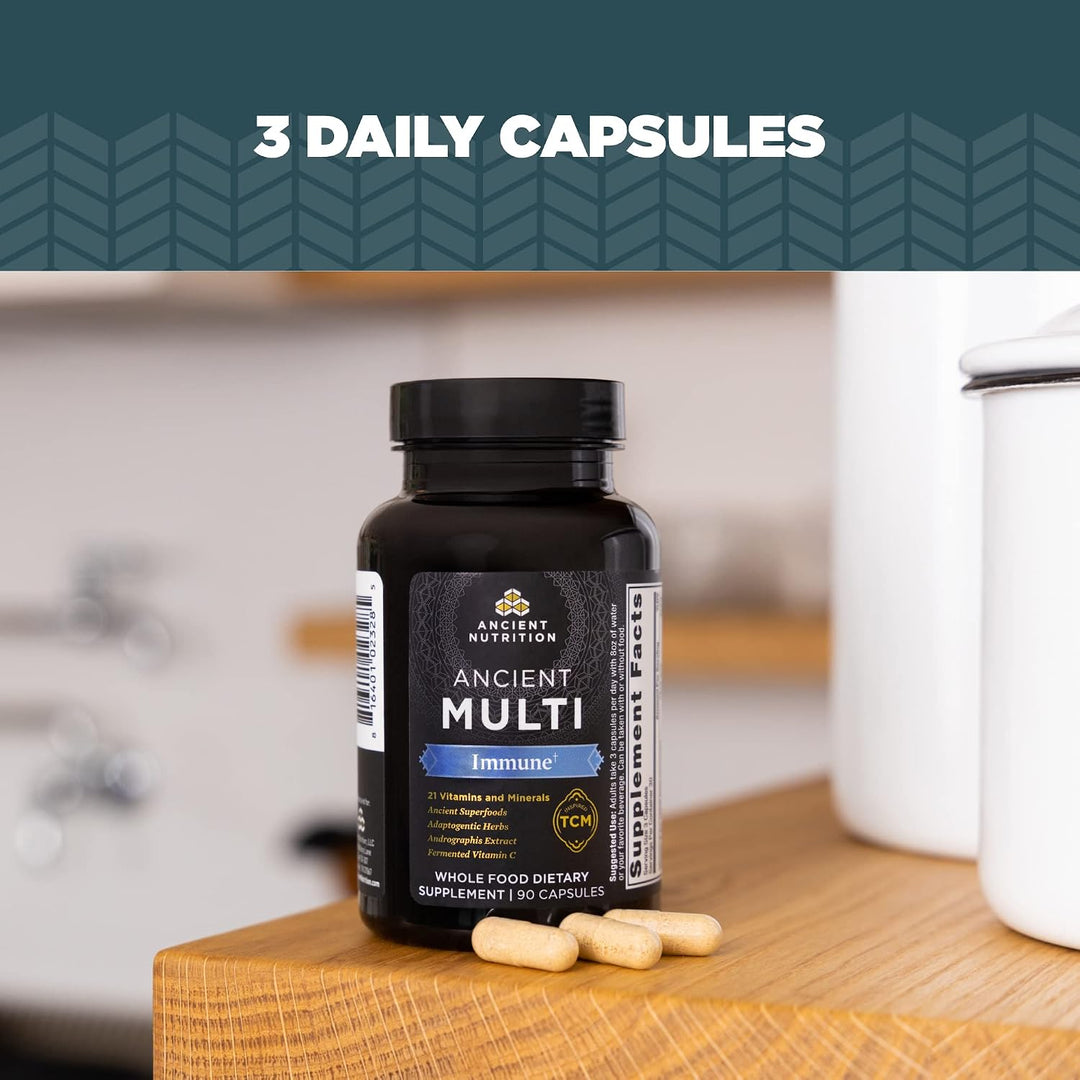 Ancient Nutrition Multivitamínico para apoyo inmunológico, inmune,...