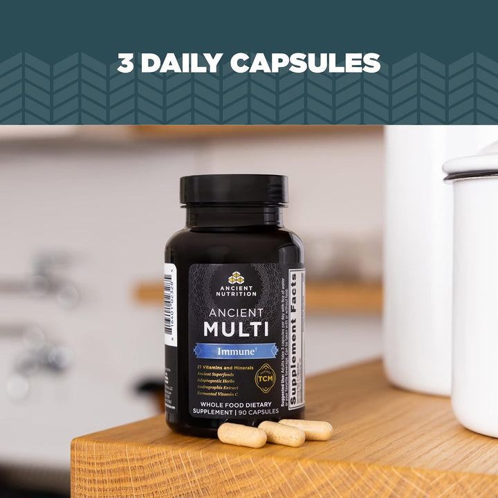Ancient Nutrition Multivitamínico para apoyo inmunológico, inmune,...