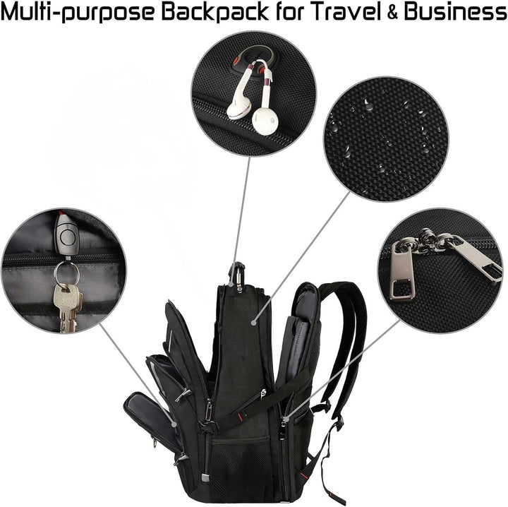 Mochila para portátil de 18.4" para hombres, mochila extra gran...