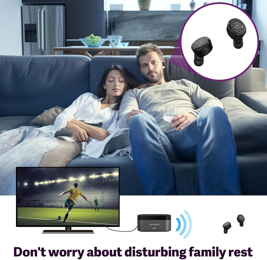 Auriculares inalámbricos para ver la televisión y escuchar