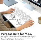 Teclado con luz LED Macally con cable para Mac | Teclado Apple comp...