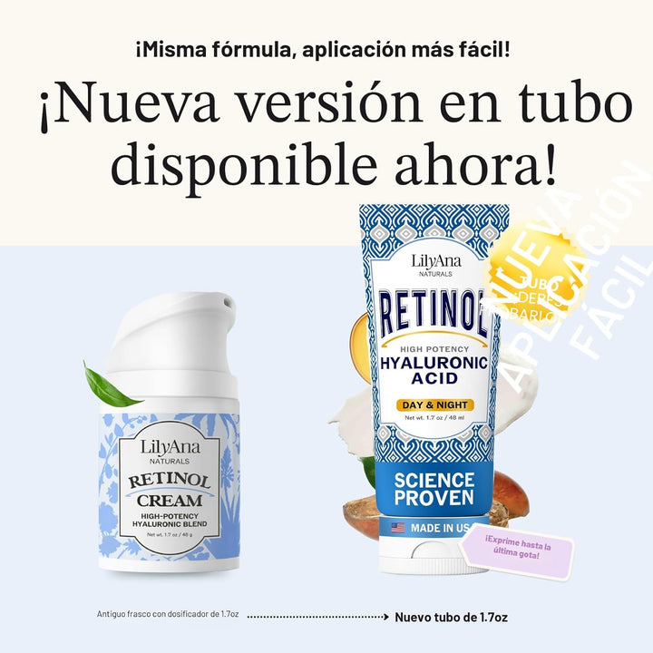 LilyAna Naturals Crema Facial Anti-Edad con Retinol para Mujeres \u...