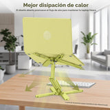 OMOTON Soporte elevador giratorio de 360° para computadora portátil...