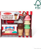 Melissa & Doug Juego de helado Scoop and Stack, 14.0 x 11.0 x 3.5