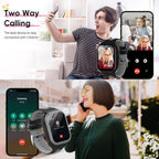 Wonlex - Reloj inteligente con GPS 4G para niños, pantalla táctil AMOLED de 1.78 pulgadas, reloj grande con tarjeta SIM, videollamadas, chat de voz, SOS, cámara, música, podómetro, juego,
