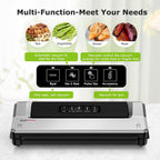 Bonsenkitchen Máquina selladora al vacío, múltiples modos