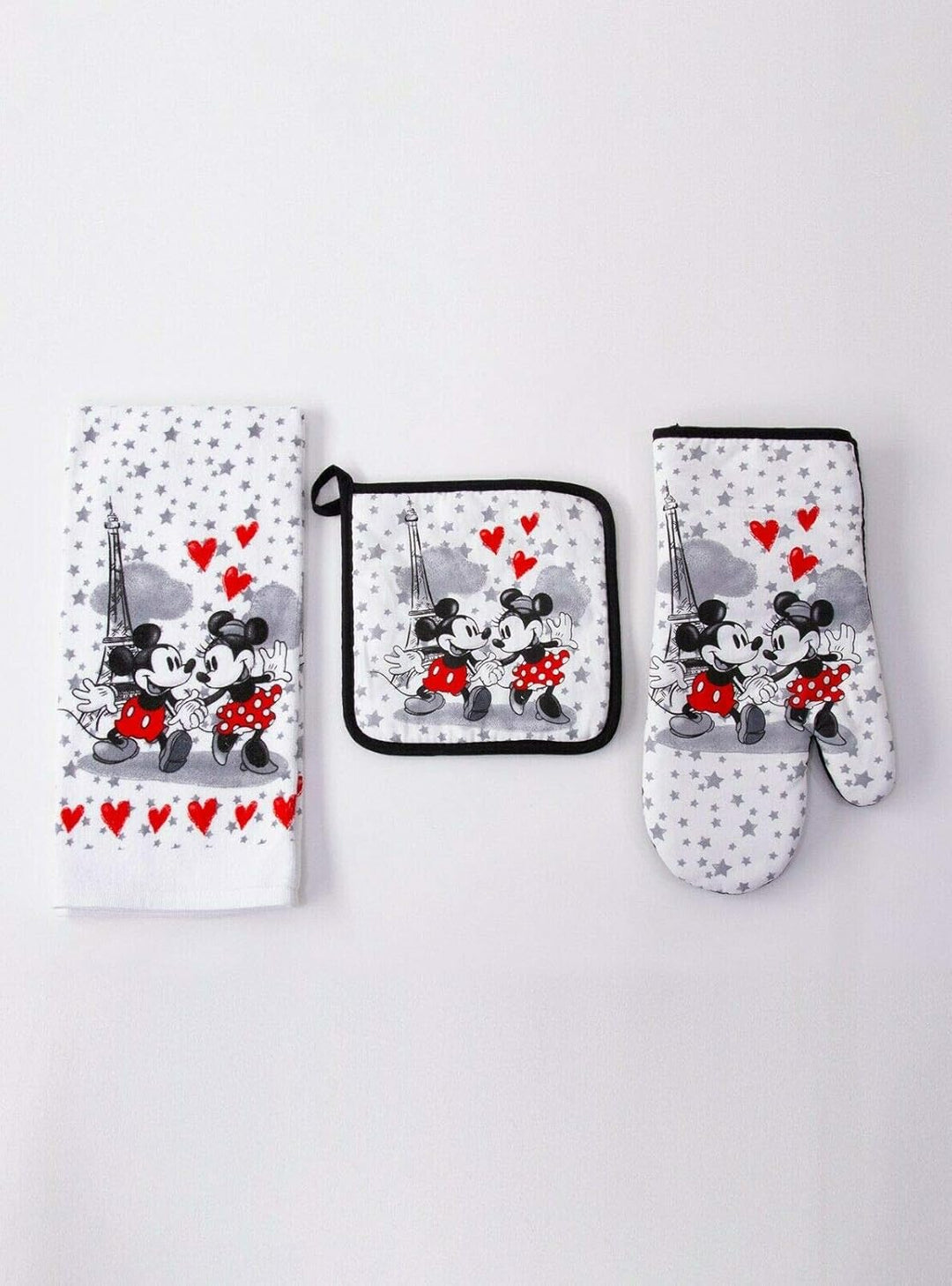 Disney Mickey Minnie in Paris - Juego de cocina de 3 piezas