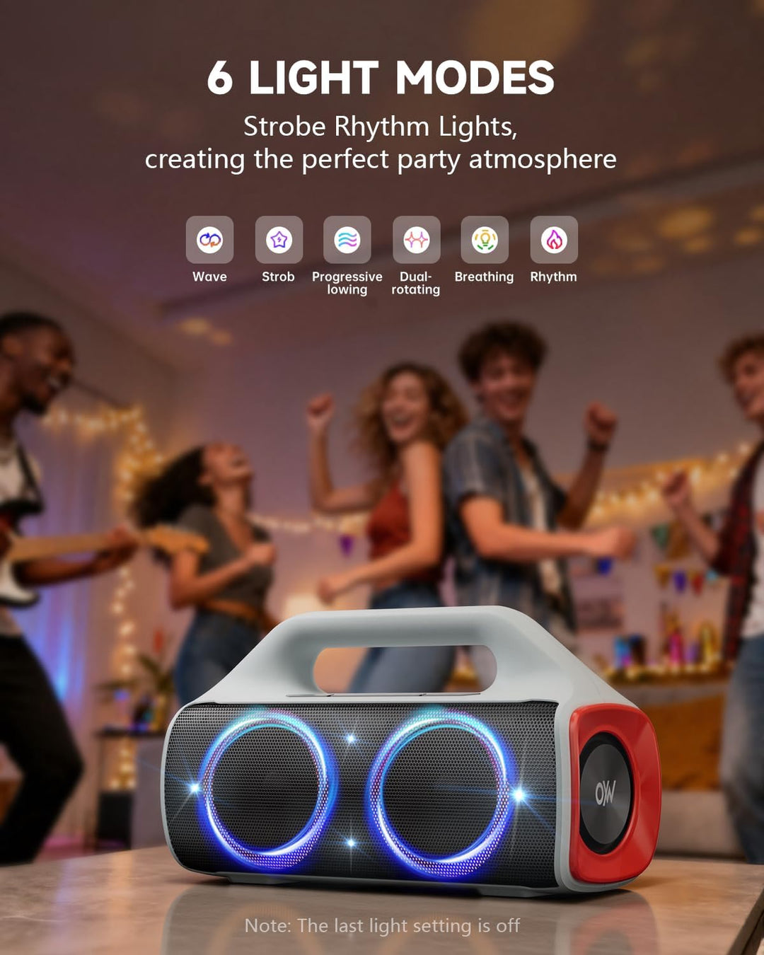 OYW Altavoz Bluetooth impermeable IPX67: 80 W (pico) Altavoces inal...