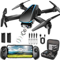Oddire Dron con cámara – Drones 1080P para adultos con trayectoria de vuelo, control de gravedad, despegue/tierra de una tecla, giro 3D, dron plegable con vuelo estable, funda de transporte, 2