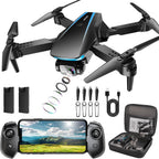 Oddire Dron con cámara – Drones 1080P para adultos con trayectoria de vuelo, control de gravedad, despegue/tierra de una tecla, giro 3D, dron plegable con vuelo estable, funda de transporte, 2