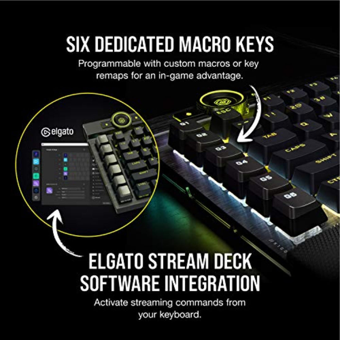 Corsair K100 RGB - Teclado mecánico para juegos - Interruptores Che...