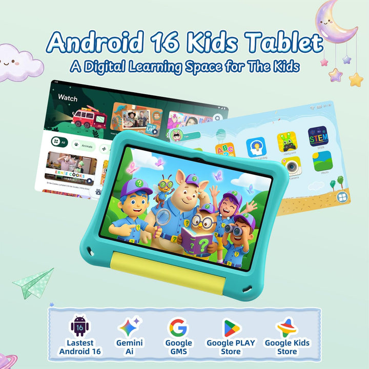 EDUAITABLET Tablet infantil de 10 pulgadas, tableta Android 16 para...