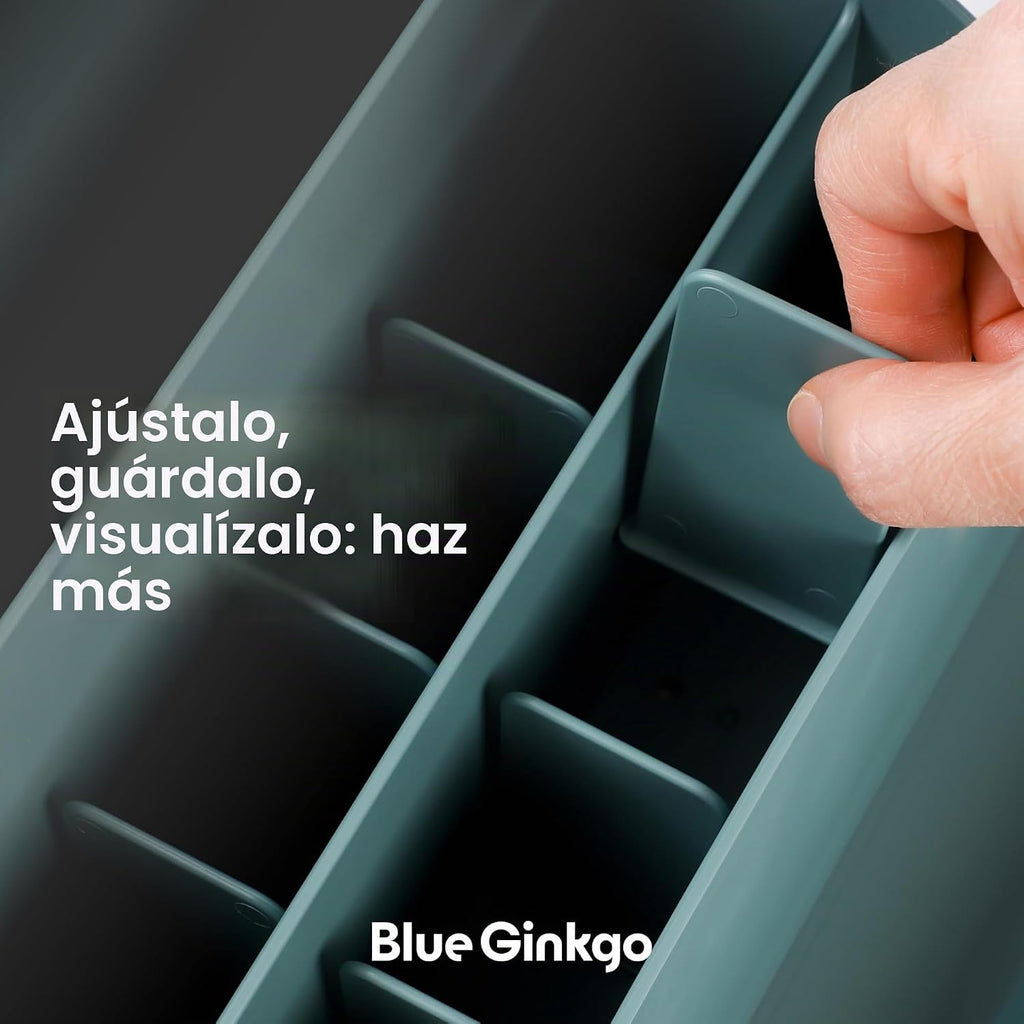 BLUE GINKGO Organizador de escritorio, suministros de oficina, verde