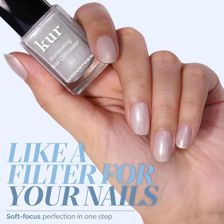 LONDONTOWN Corrector de uñas iluminador: esmalte de uñas brillante...
