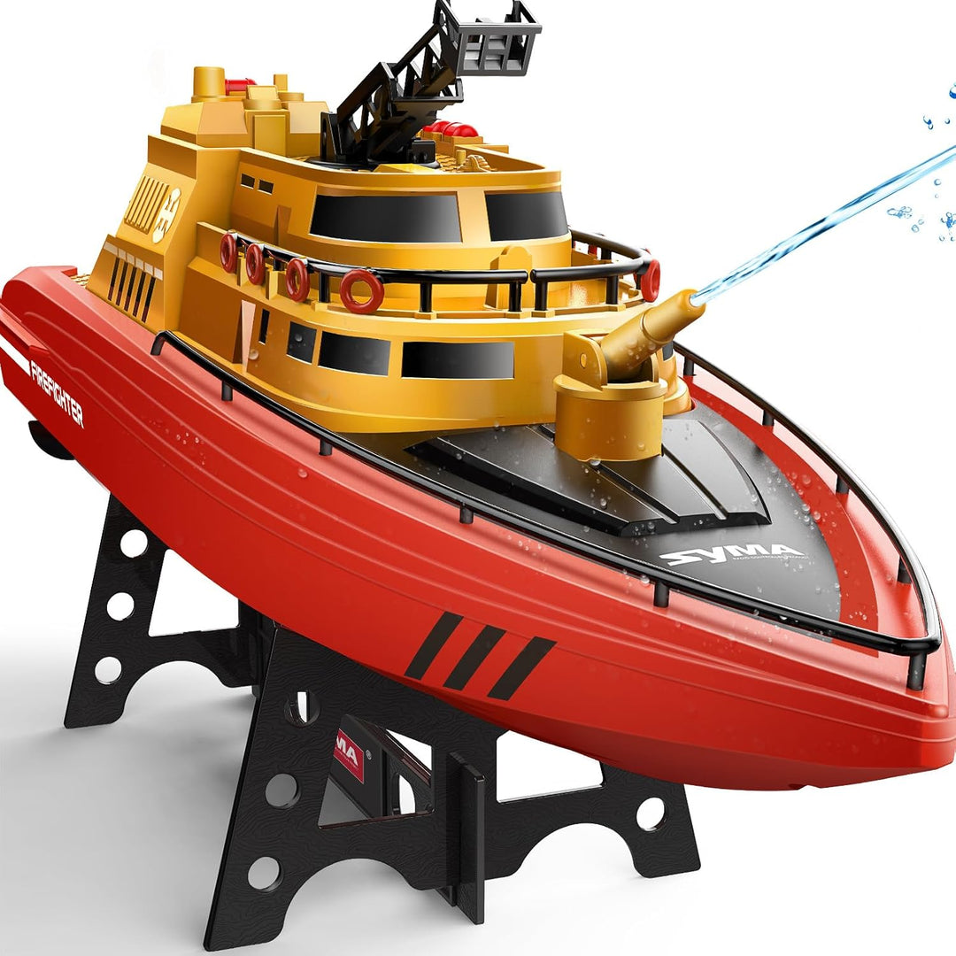 SYMA Barco de Control Remoto, Gran Barco RC Bombero para Niños 8-12...