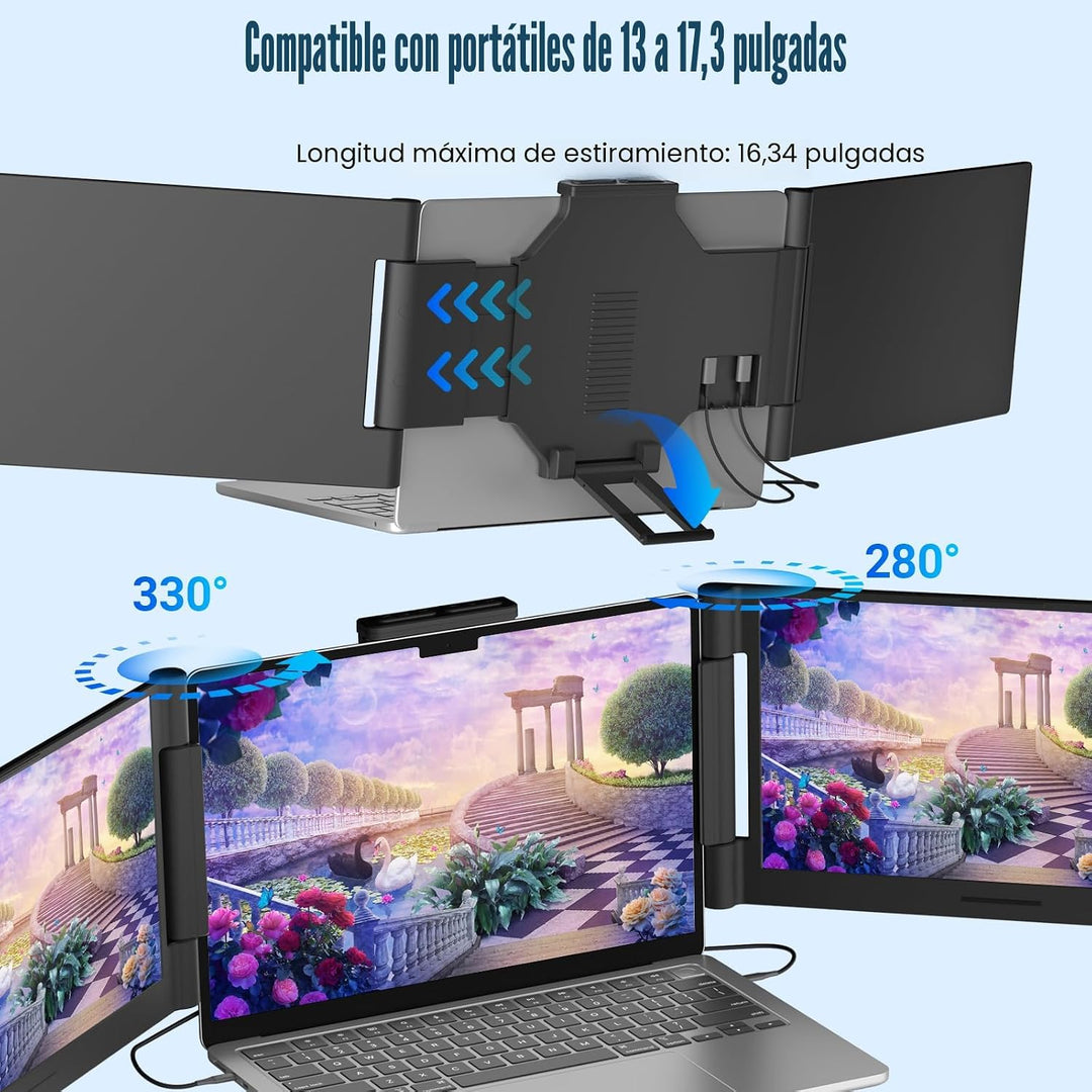 Funhill Extensor de pantalla para computadora portátil de 14 pulgad...
